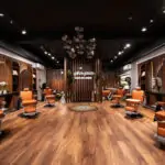 Shave and Shears barber shop interior