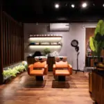 Shave and Shears barber shop interior